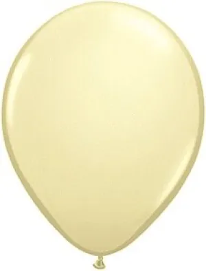 11 inch Ivory Silk Qualatex 100ct. Latex Balloons