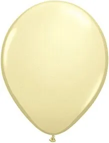 11 inch Ivory Silk Qualatex 100ct. Latex Balloons
