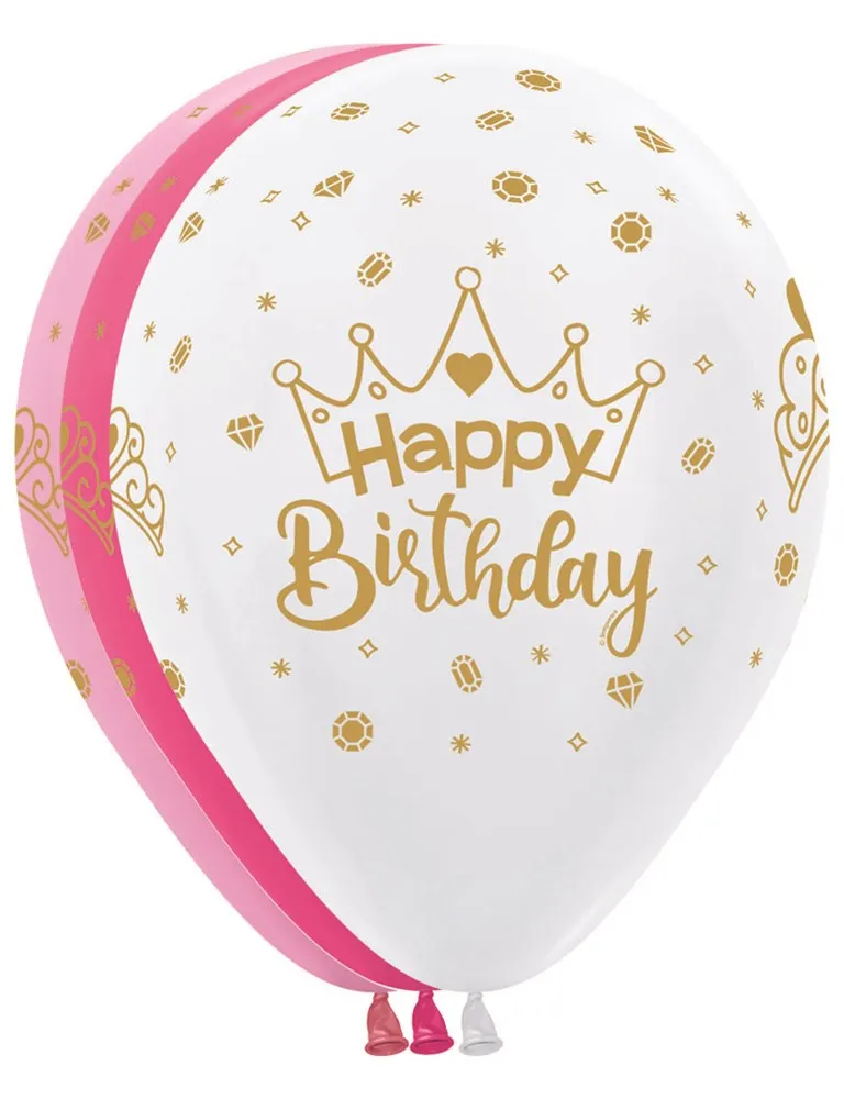 11 inch Sempertex Neon Bold Stars Deluxe Black Latex Balloons All over Print 50ct