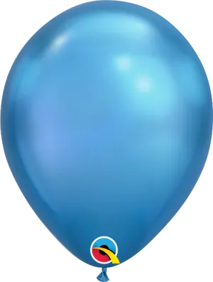 11in Qualatex Chrome Blue Latex Balloons 100ct