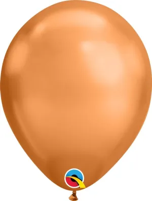 11in Qualatex Chrome Copper Latex Balloon 100ct