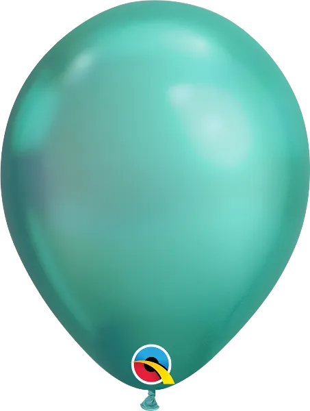 11in Qualatex Chrome Green Latex Balloon 100ct