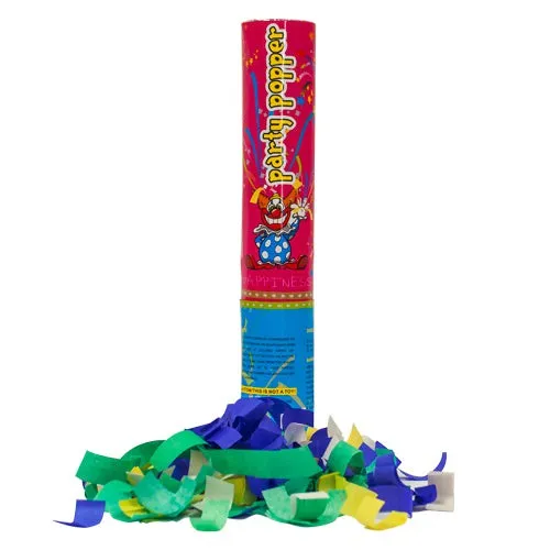 12 inch HANDHELD CONFETTI CANNON - PARTY POPPERS (PINK TUBE)