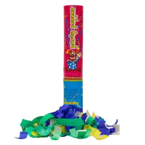 12 inch HANDHELD CONFETTI CANNON - PARTY POPPERS (PINK TUBE)