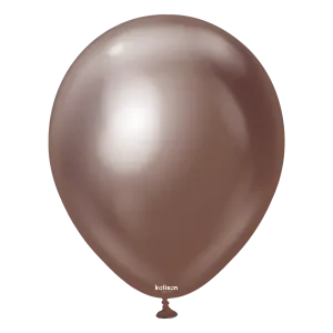 12 inch Kalisan Mirror Chocolate Latex Balloons 50ct