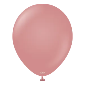 12 inch Kalisan Retro Rosewood Latex Balloons 100ct