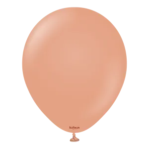 12 inch Kalisan Standard Clay Pink Latex Balloons 100ct