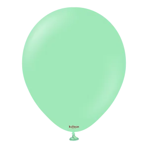 12 inch Kalisan Standard Mint Green Latex Balloons 100ct