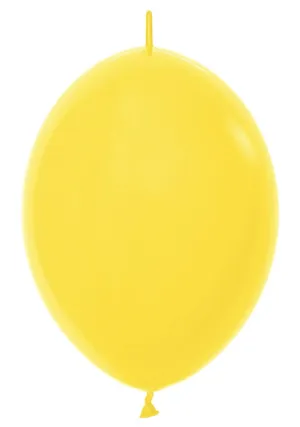 12 inch Sempertex Fashion Yellow LINK-O-LOON 50ct