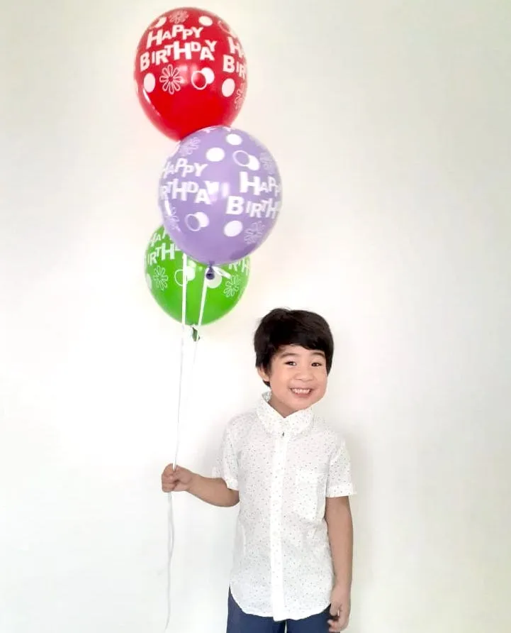 12" Assorted Happy Birthday Printed Balloon