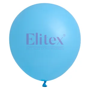 12" Elitex Light Blue Standard Round Latex Balloons | 50 Count
