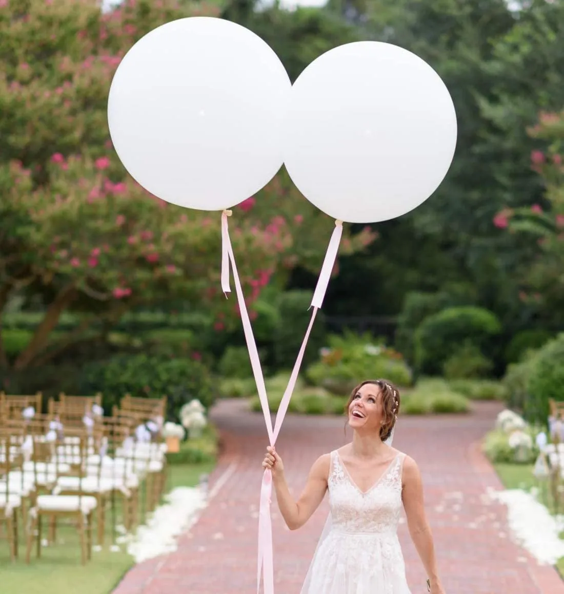 (2 foot) Giant Neutral Balloons in Gray, White, Blush, Mauve, or Mocha 24"