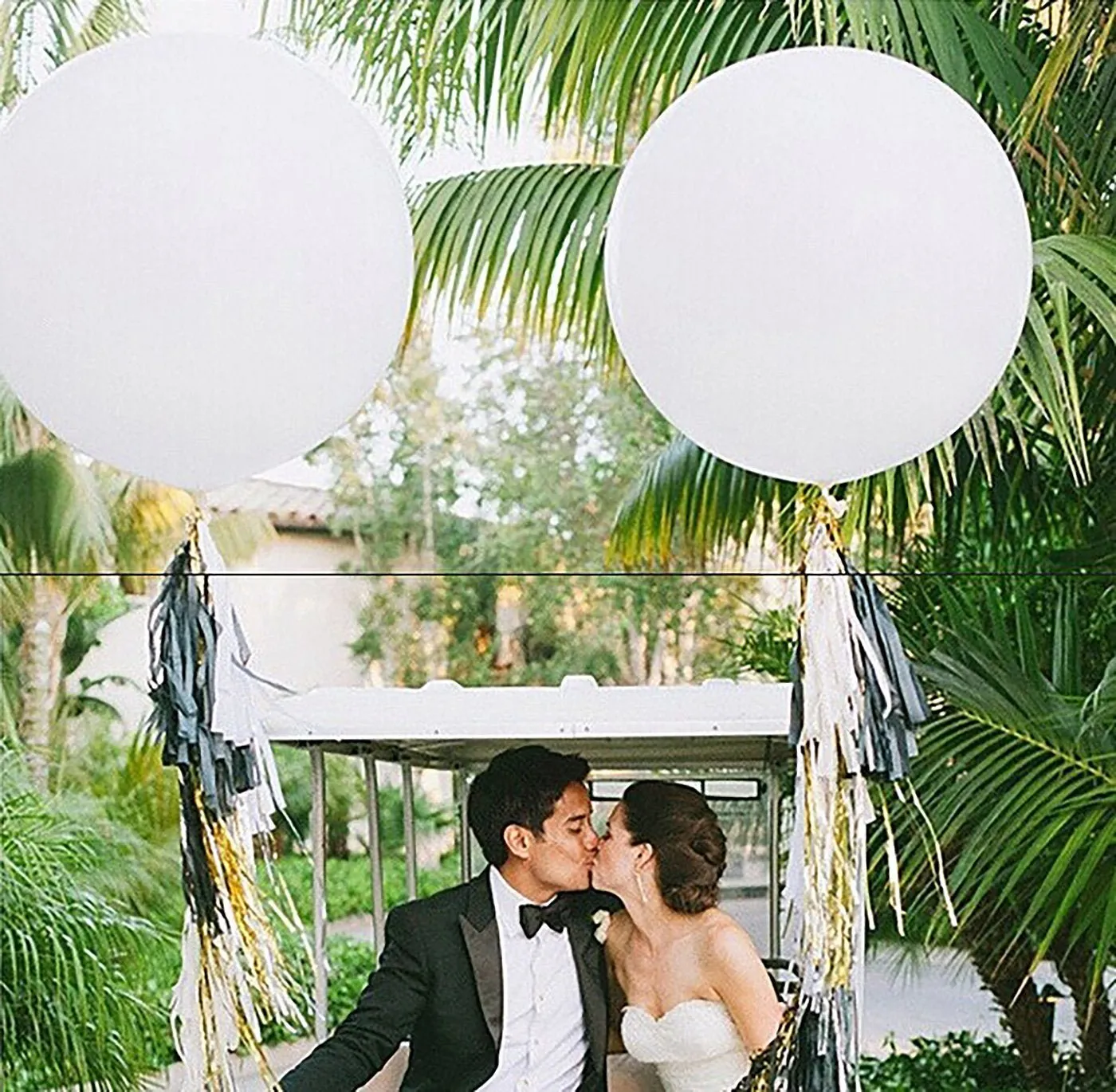 (2 foot) Giant Neutral Balloons in Gray, White, Blush, Mauve, or Mocha 24"