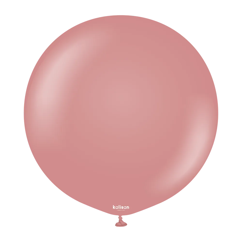 24 inch Kalisan Retro Rosewood Latex Balloons 2ct