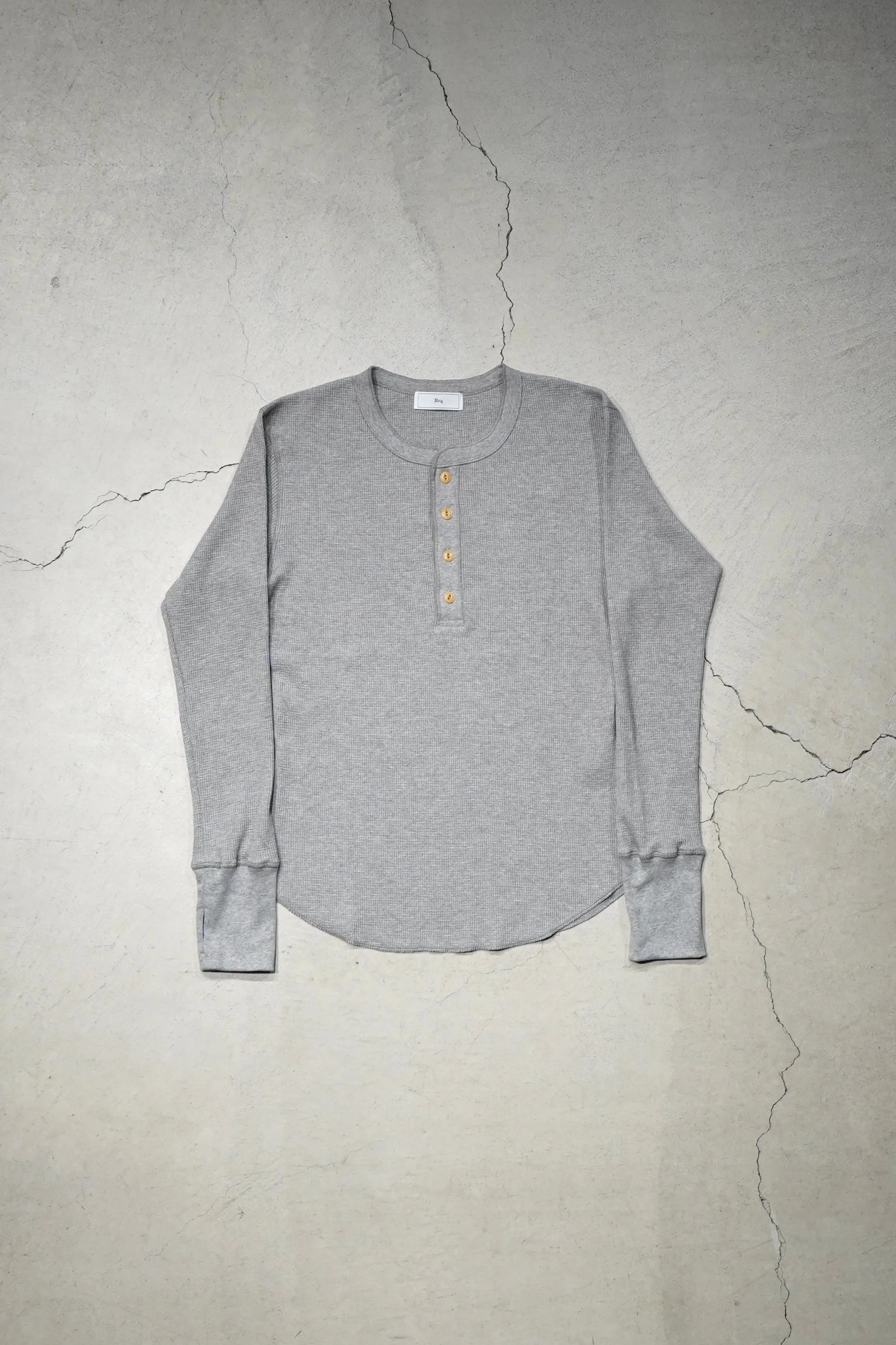 4B TIGHT WAFFLE LS (L.GRAY)(EXCLUSIVE)
