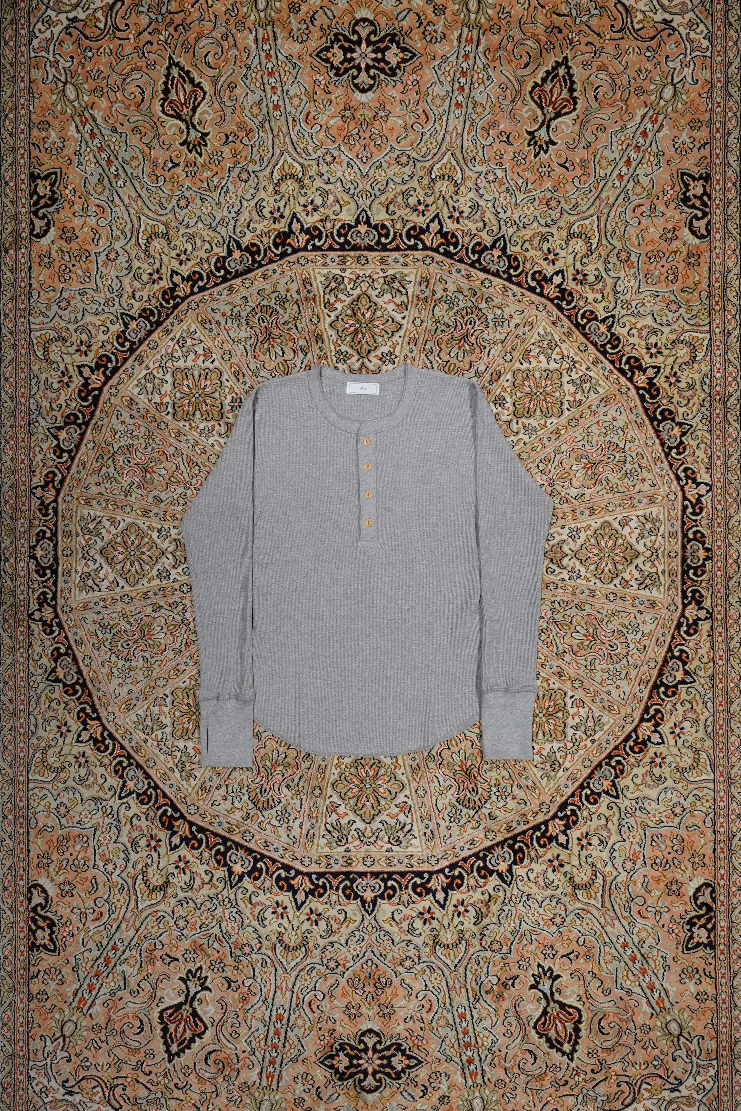 4B TIGHT WAFFLE LS (L.GRAY)(EXCLUSIVE)