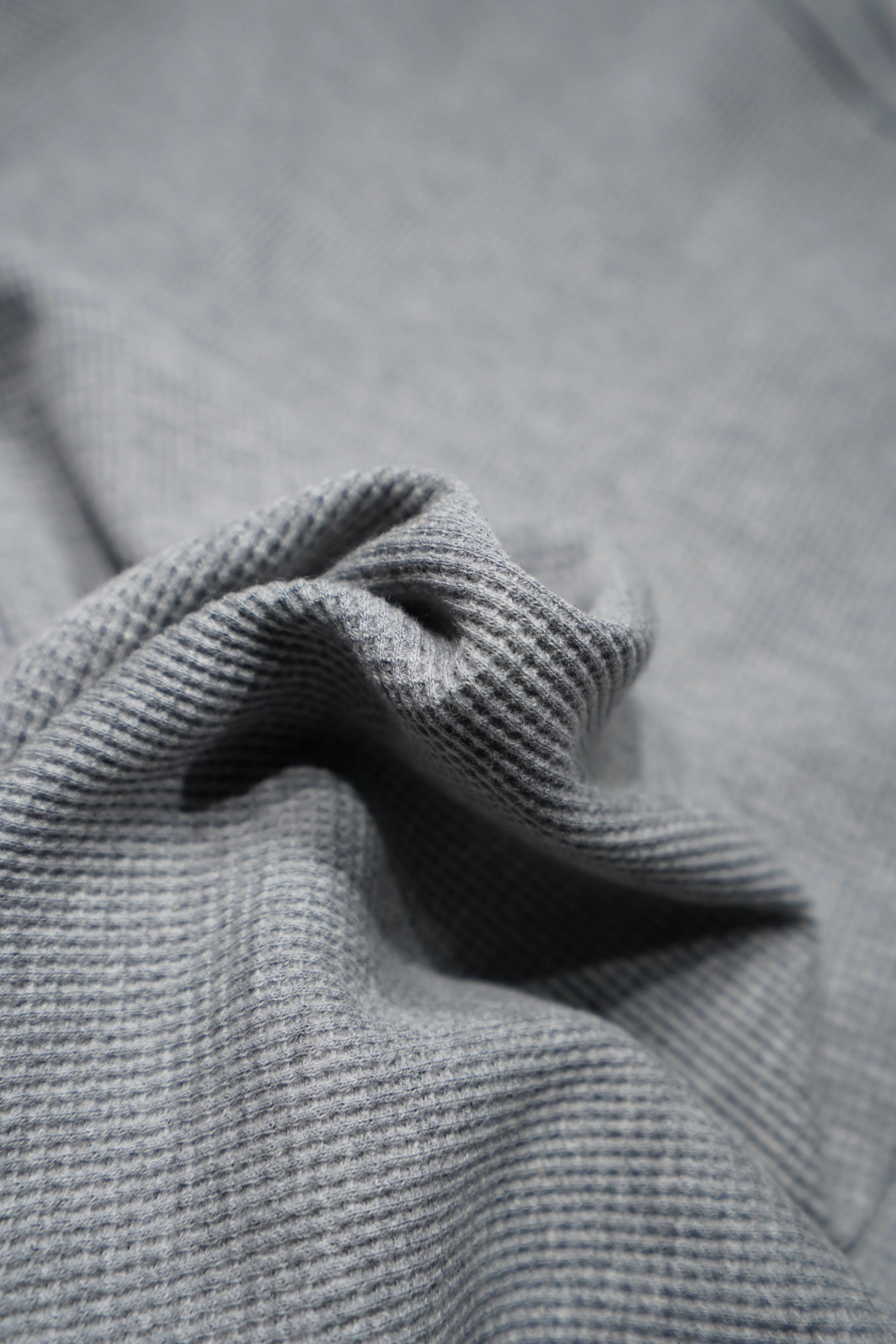 4B TIGHT WAFFLE LS (L.GRAY)(EXCLUSIVE)