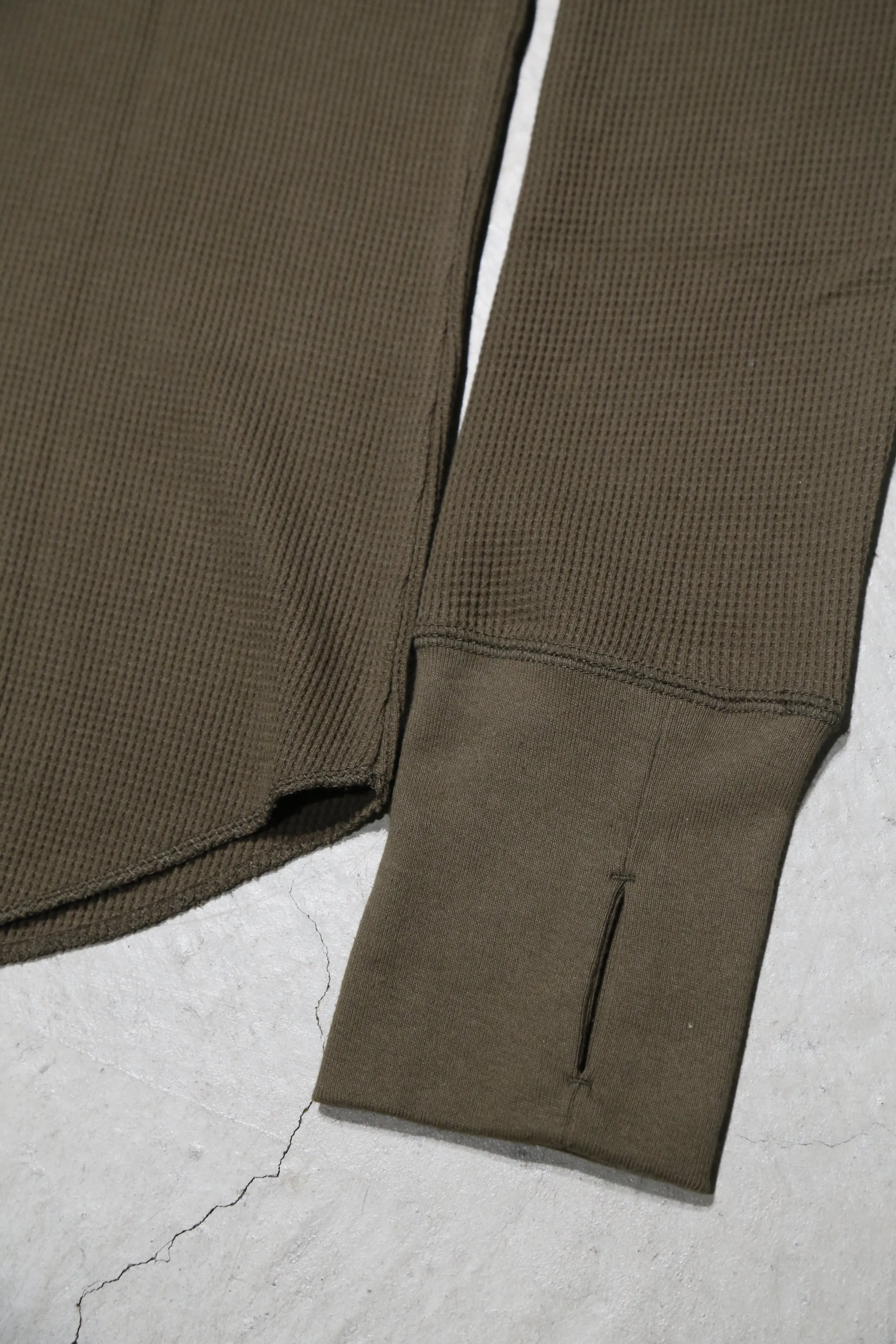 4B TIGHT WAFFLE LS (MOSS)(EXCLUSIVE)