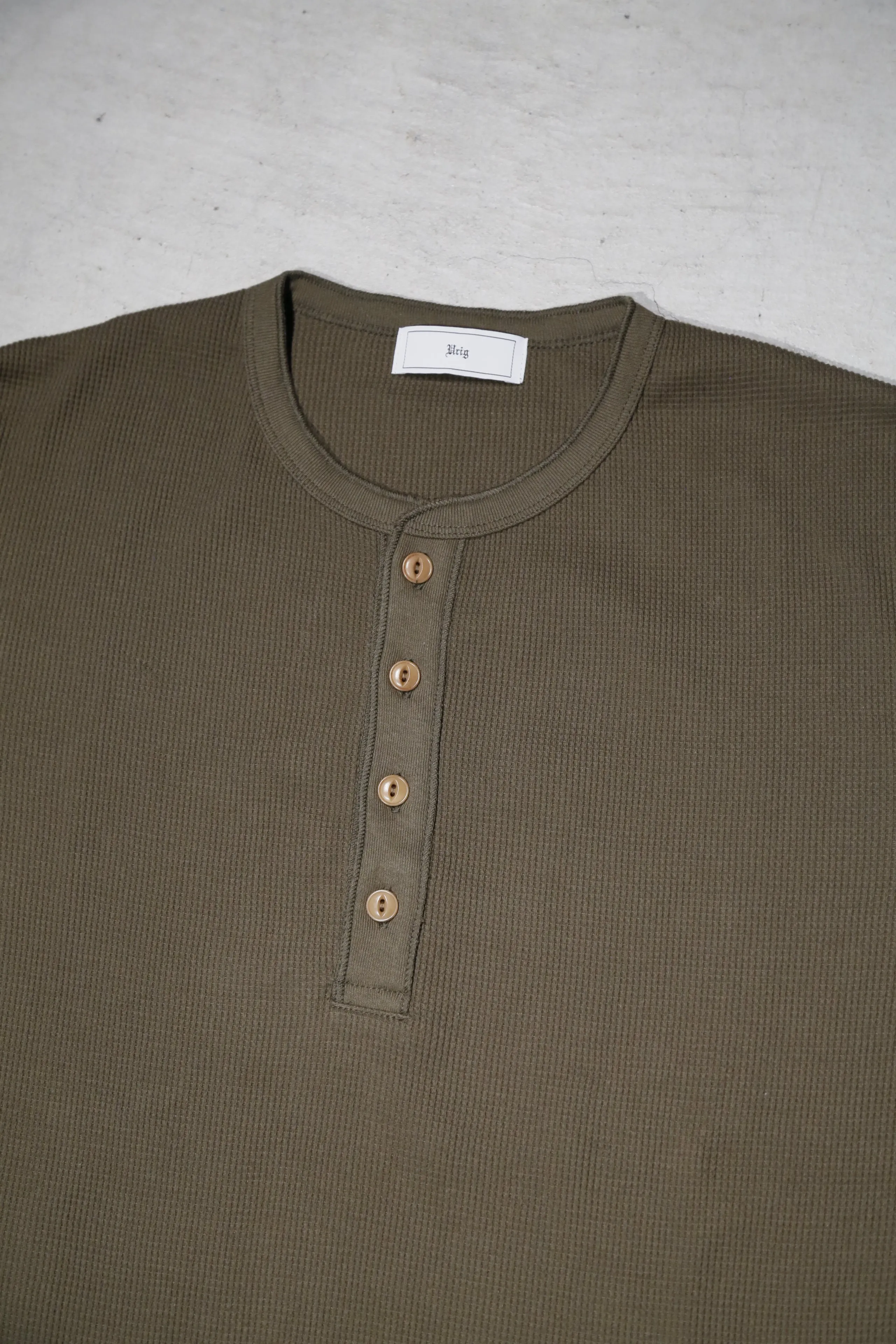 4B TIGHT WAFFLE LS (MOSS)(EXCLUSIVE)