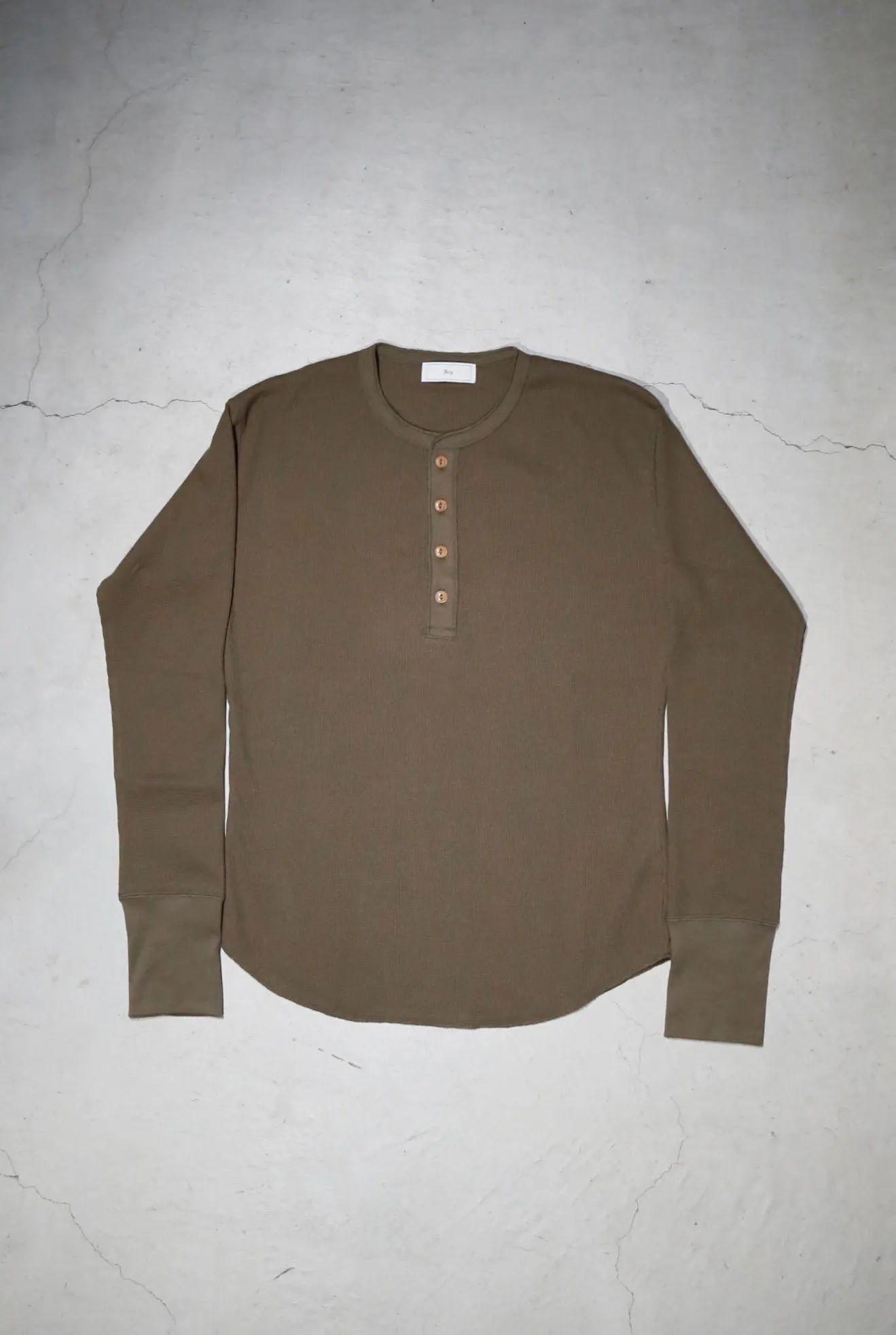 4B TIGHT WAFFLE LS (MOSS)(EXCLUSIVE)