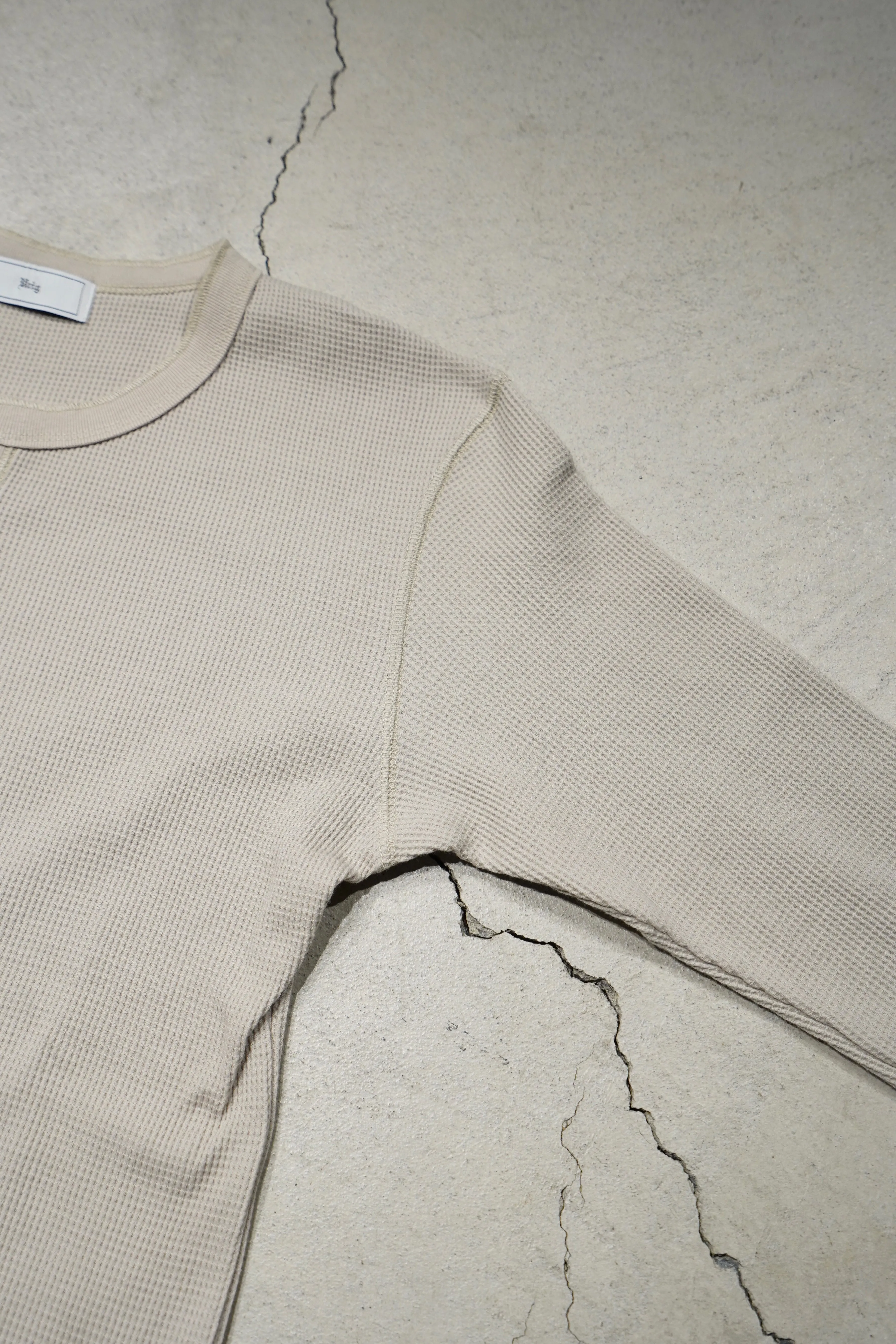 4B TIGHT WAFFLE LS (SAND)(EXCLUSIVE)