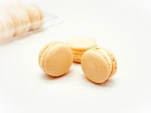 6 Pack  apricot macarons | ideal for celebratory events.