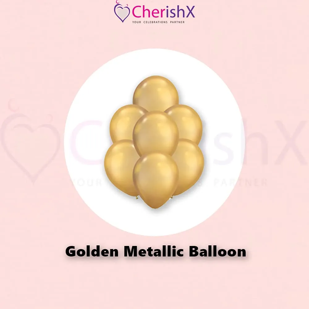 Anniversary Celebration Golden 40 Pcs Balloons for Bedroom Decoration
