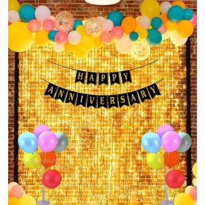 Anniversary Decoration Items Multicolor 49 Pcs Bedroom Decoration