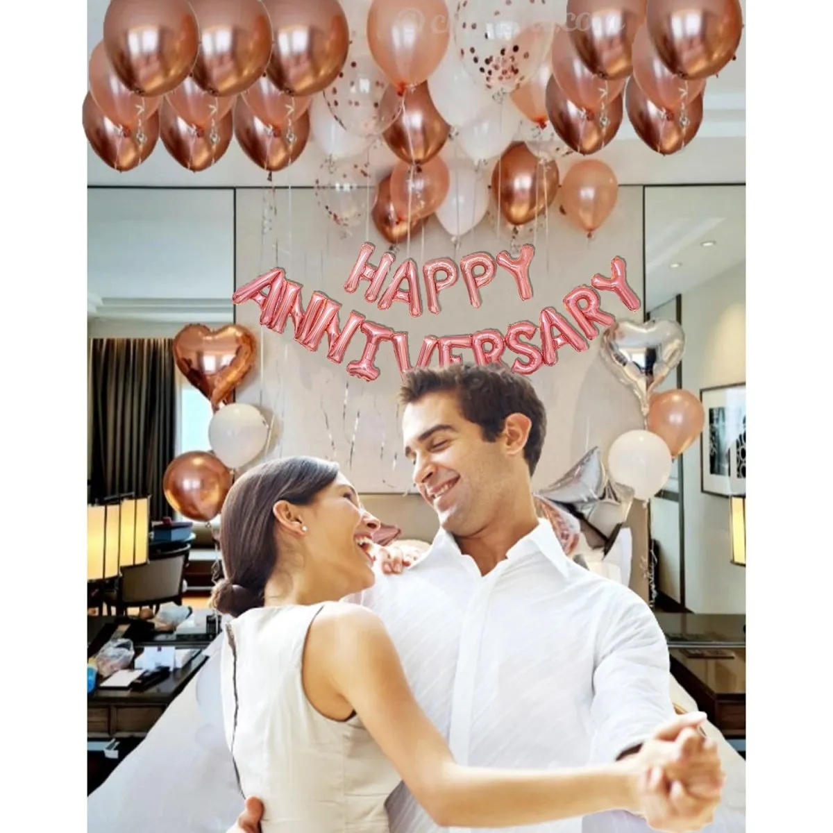 Anniversary Decoration Items Rosegold 40 Pcs - Wedding Anniversary Decoration