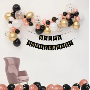 Anniversary Decoration Kit Rosegold 54 Pcs Balloons For Wedding Anniversary Decoration Items For Home