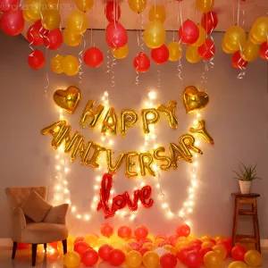 Anniversary Decoration Multicolor Pack Of 61 Pcs