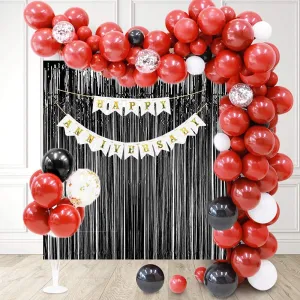 Anniversary Decorations Kit Red 68  Pcs For House party
