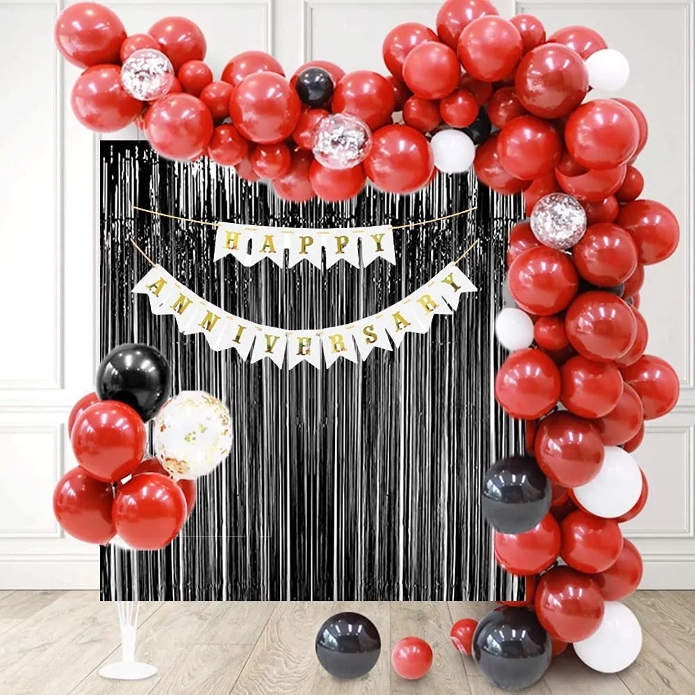 Anniversary Decorations Kit Red 68  Pcs For House party