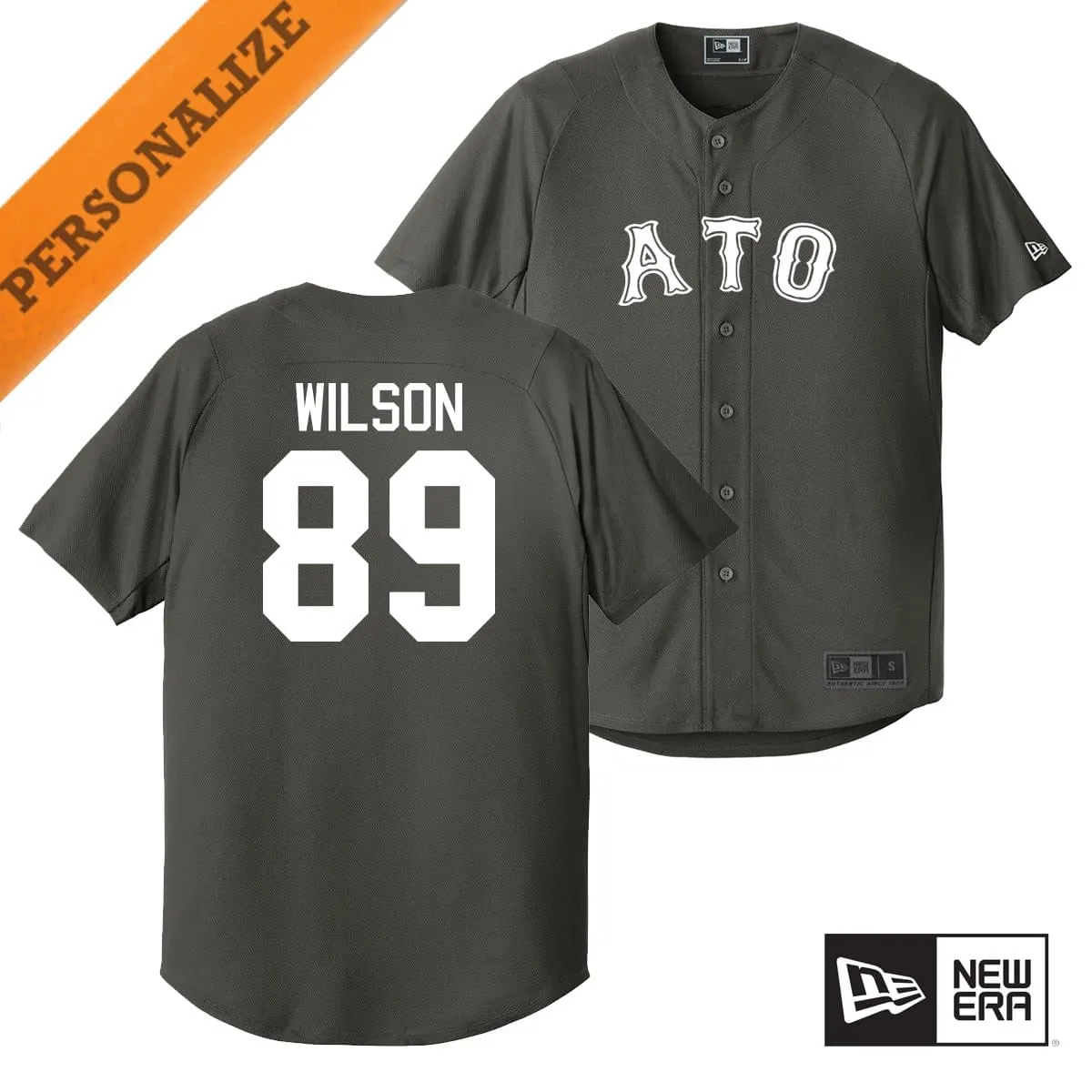 ATO Personalized New Era Graphite Baseball Jersey