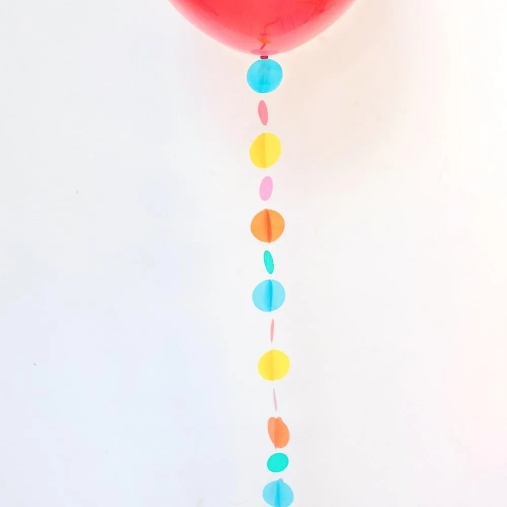 Balloon Tail - Rainbow Circles