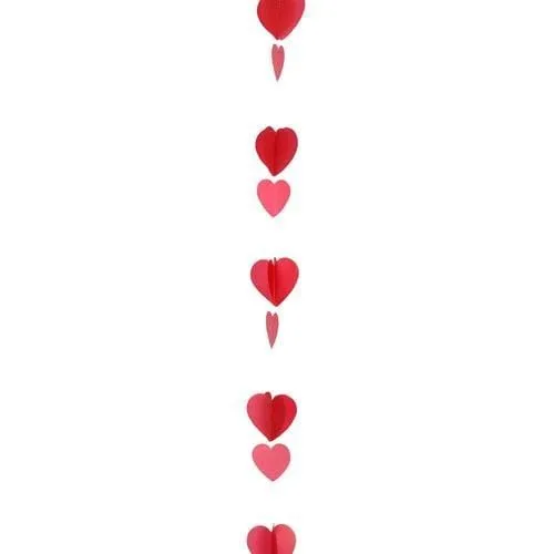 Balloon Tail - Red & White Hearts