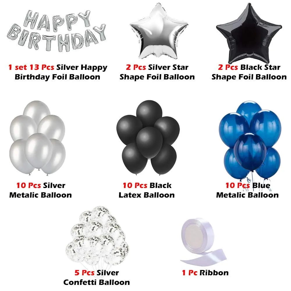 Balloons Decoration Kit Happy Birthday 53 Pcs -for Husband Kids Boys Balloons Decorations Items Combo