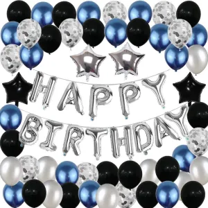 Balloons Decoration Kit Happy Birthday 53 Pcs -for Husband Kids Boys Balloons Decorations Items Combo