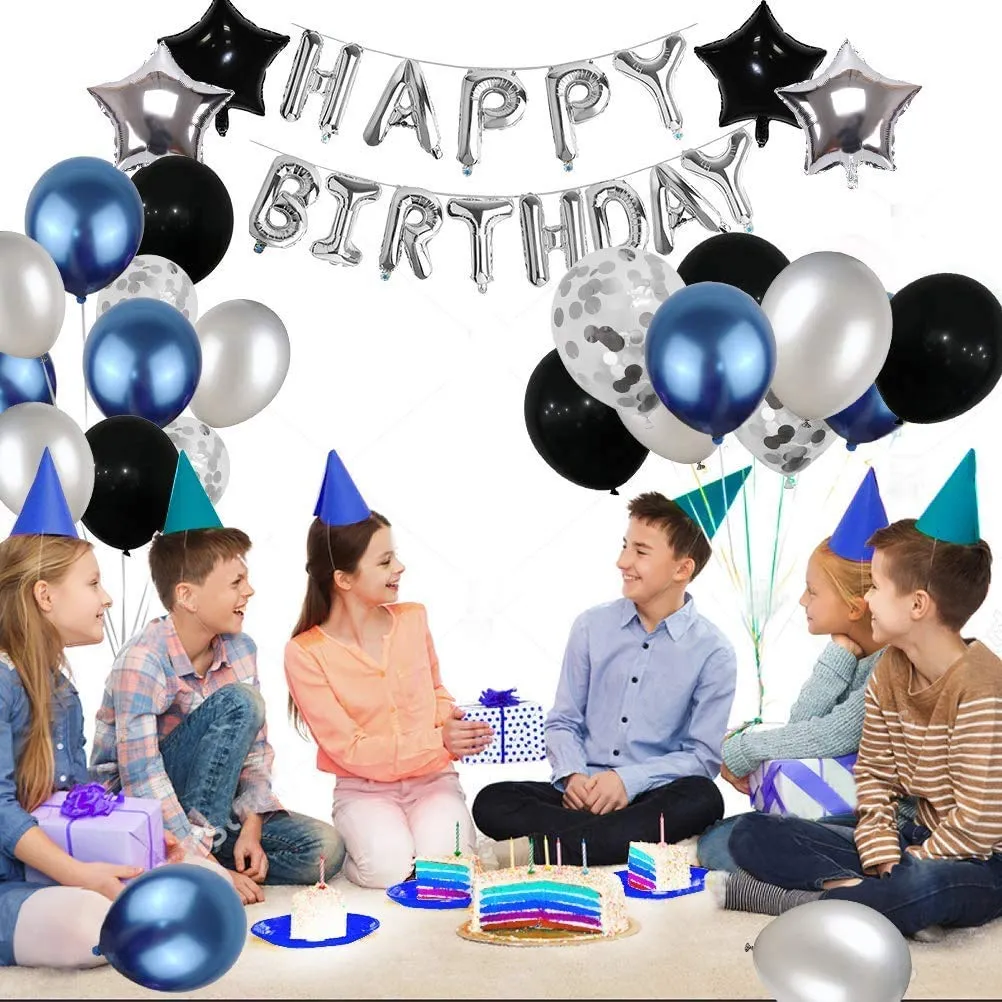 Balloons Decoration Kit Happy Birthday 53 Pcs -for Husband Kids Boys Balloons Decorations Items Combo