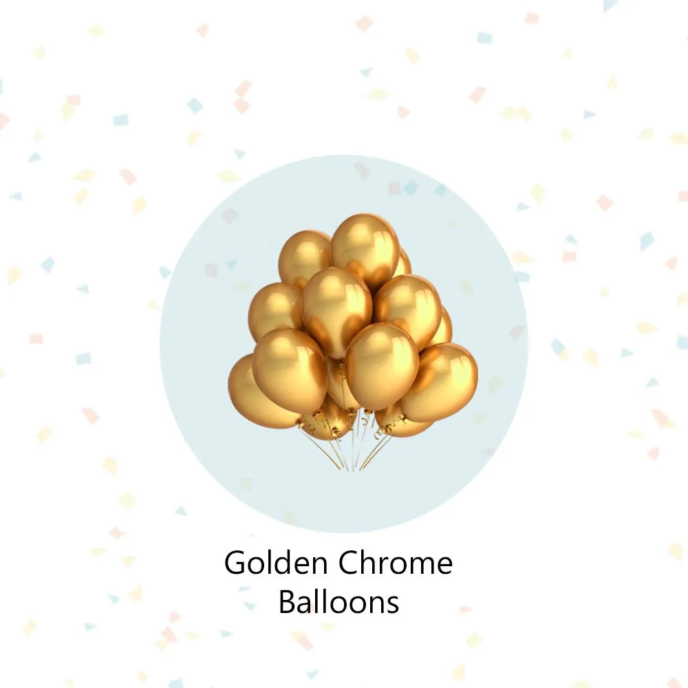 Birthday Decoration Item Golden 38 Pcs - birthaday decoration kit