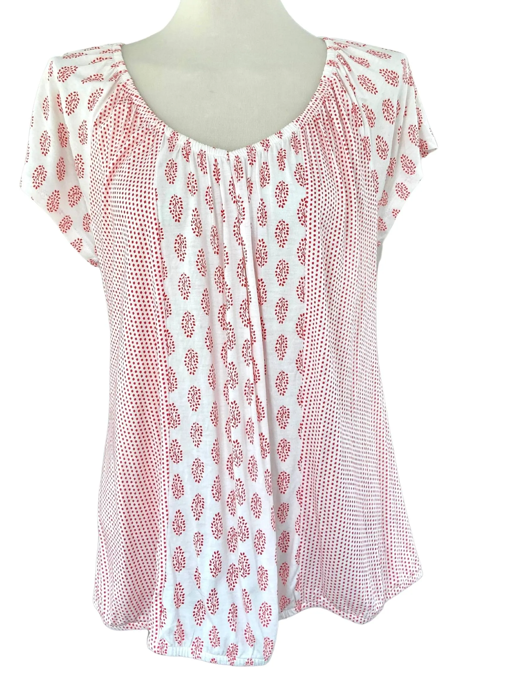 Bright Spring Floral Print Top
