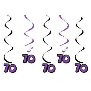 Bulk 70th Birthday Dizzy Danglers (30 per Case)