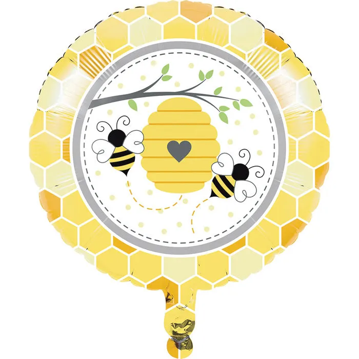 Bulk Bumblebee Baby Shower Mylar Balloons (10 per Case)
