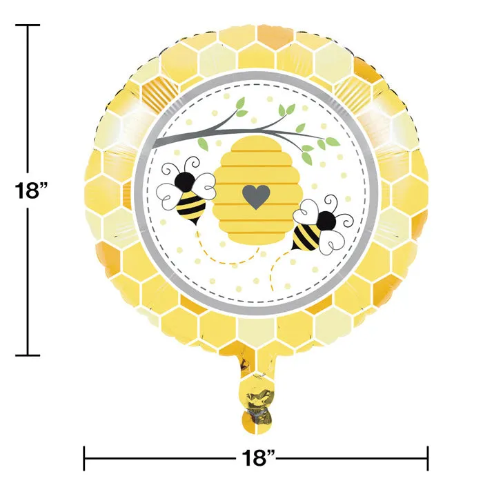Bulk Bumblebee Baby Shower Mylar Balloons (10 per Case)