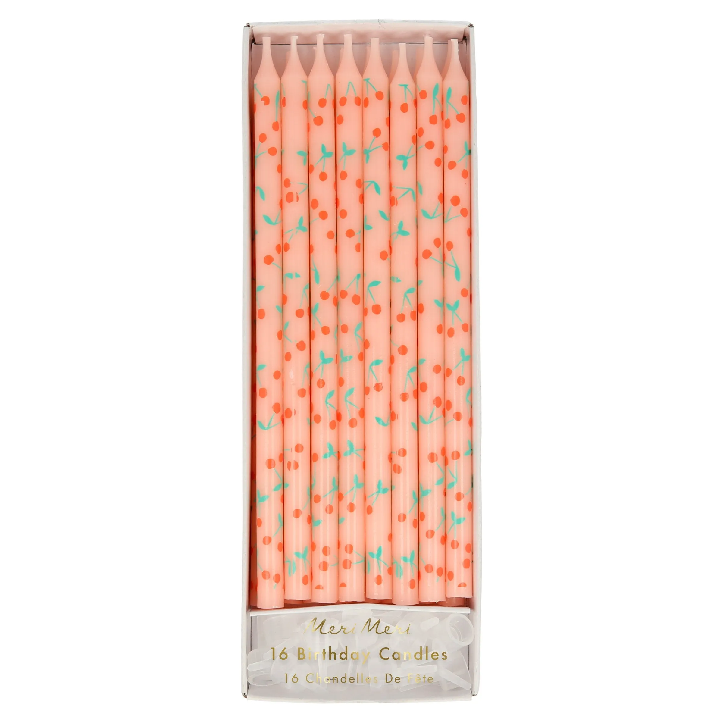 Cherry Pattern Candles (x 16)