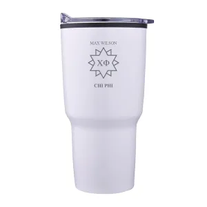 Chi Phi Personalized 30oz White Tumbler