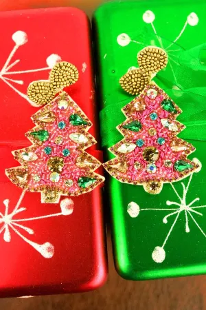 Christmas festive earrings