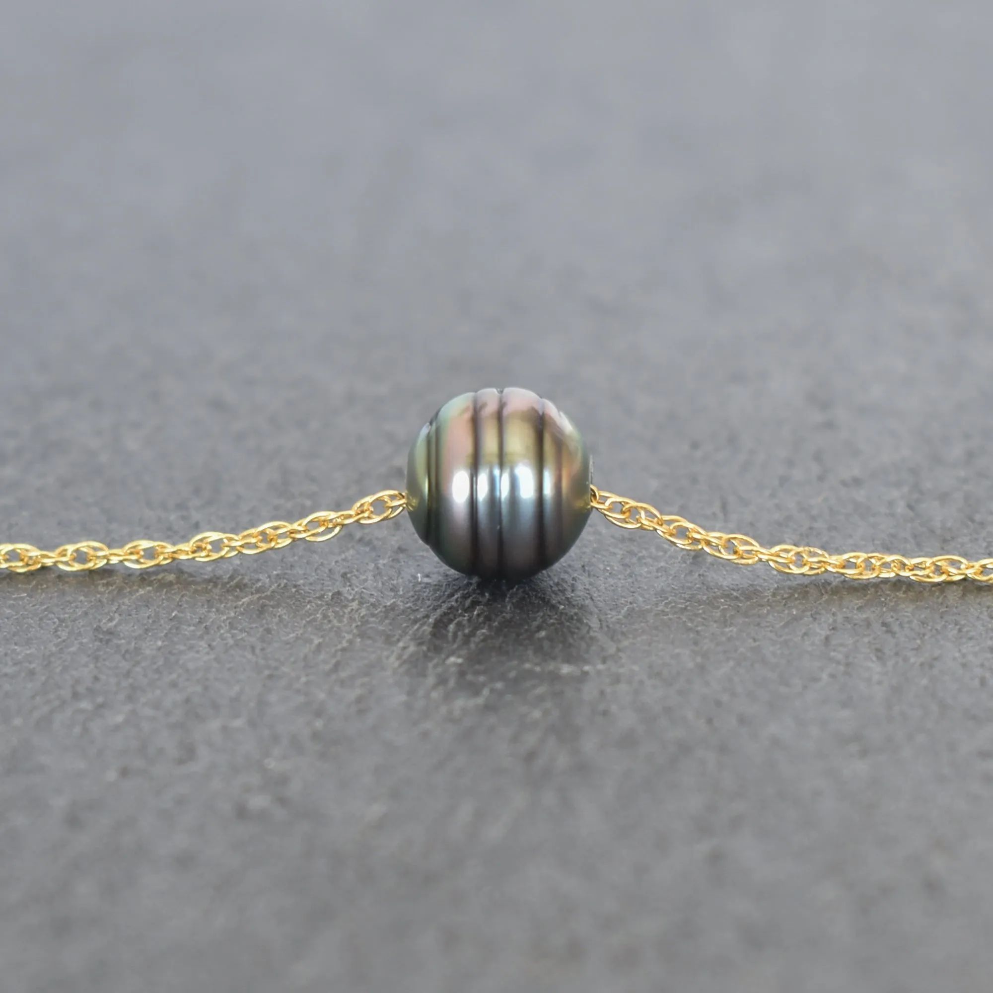 Circlé Tahitain Pearl with Double Rope Chain