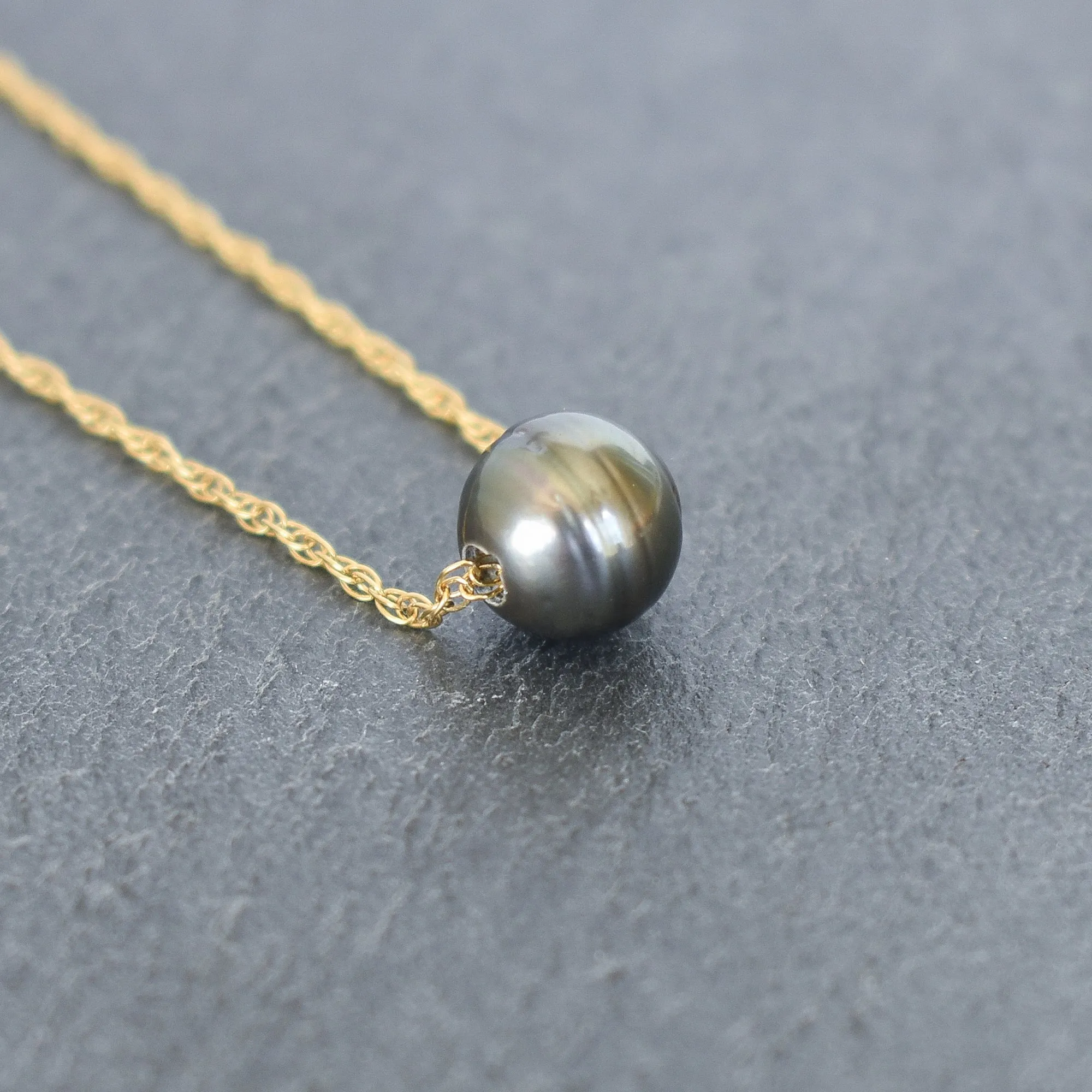 Circlé Tahitain Pearl with Double Rope Chain