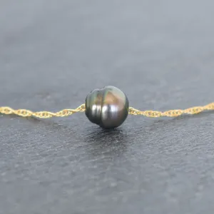 Circlé Tahitain Pearl with Double Rope Chain